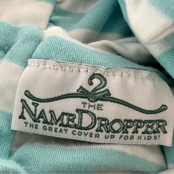 The Name Dropper girls 2T Aqua Stripe Swim Cover Up Dress Sundress beach Pool - Picture 4 of 5